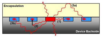 SiPM Optical Crosstalk Mechanism